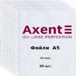 Файлы 2005-00-A А5, прозрачный, глянцевый, 40 мкм., 100 шт. Axent