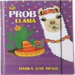 Папка для труда No prob Lama 25х32 на резинке фиолетовая iTEM