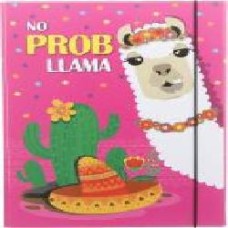 Папка-короб No prob Lama 25х32 на резинке розовая iTEM