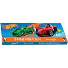 Краска акварель, 6 кольорів, без пензлика, картонна упаковка, Hot Wheels, HW17-040 Hot Wheels