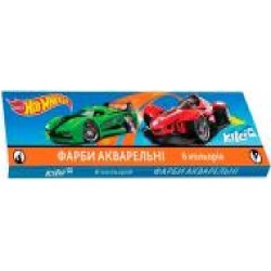 Краска акварель, 6 кольорів, без пензлика, картонна упаковка, Hot Wheels, HW17-040 Hot Wheels