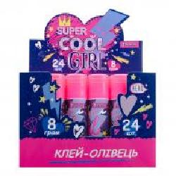 Клей-карандаш Cool girl 8 г 320245 1 вересня