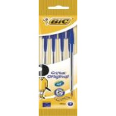 Набор ручек шариковых BIC Cristal синие 4 шт.