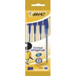 Набор ручек шариковых BIC Cristal синие 4 шт.