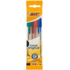 Набор ручек шариковых BIC Cristal 4 цвета