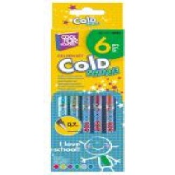 Ручка гелевая Cool For School ColdShine 6 цветов металлик 6шт