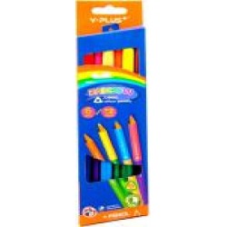 Карандаши цветные 6 шт. 12 цветов PC15040006010 Rainbow Jumbo Y PLUS