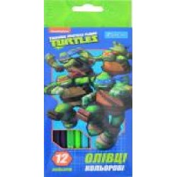 Карандаши цветные Ninja Turtles, 12 шт. 1 вересня