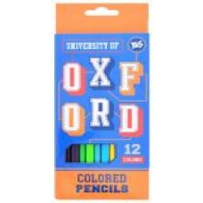 Карандаши цветные Oxford Blue, 12 шт. YES