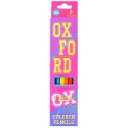 Карандаши цветные Oxford Pink, 6 шт. YES