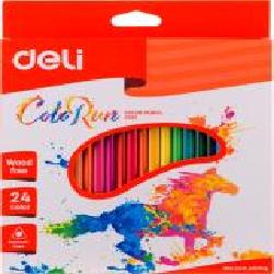 Карандаши цветные Color Run С00120 24 шт. Deli