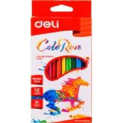 Карандаши цветные Color Run С00100 12 шт. Deli