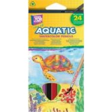 Карандаши цветные акварельные Aquatic Extra Soft 24 шт. CF15158 Cool For School