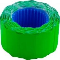 Ценник 26x12 фигурный 6 метров 500 шт. 6 роликов зеленый