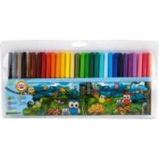 Набор фломастеров Совята 30 цветов 1012ЕТ Koh-i-Noor