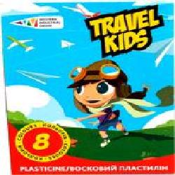 Пластилин восковой TRAVEL KIDS 8 цветов 96 г Western Industrial Group