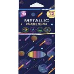 Карандаши цветные Metallic 12 шт. CF15168 Cool For School