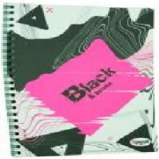 Книга для записей Office Black & Bright А5 40 листов pink Uprofi plan