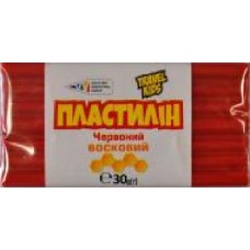 Пластилин восковой красный TRAVEL KIDS 30 г Western Industrial Group