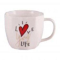 Чашка Love your life White 360 мл M0520-L254W Milika