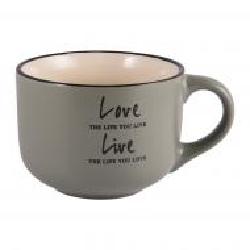 Чашка Love&Live Olive джамбо 560 мл M0420-L349GR Milika