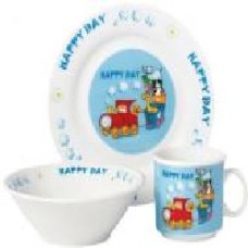 Набор детской посуды Happy Train 3 предмета D111025 Limited Edition