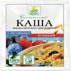 Каша овсяная Терра со сливками и лесными ягодами мгновенного приготовления 38 г (983)