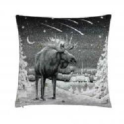 Подушка декоративная Black Night Лось 45x45 см Прованс