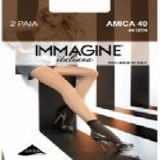 Носки женские Immagine Amica р. один размер черный 2 пар