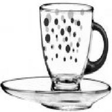 Чашка с блюдцем Black Dots 230 мл 50-0406-02-7195-25 Glasmark