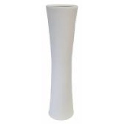 Ваза керамическая Nana ceramics Труба 77 см шелк белый