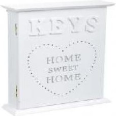 Ключница Sweet Home белая 20х6х24 см