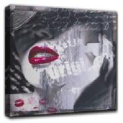 Репродукция RED LIPS3 80x80 см RozenfeldArt