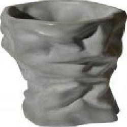 Кашпо декоративное Fold cup серый бетон
