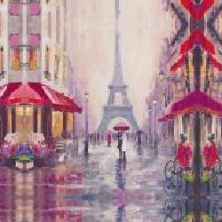 Репродукция Paris Street 35x35 см RozenfeldArt