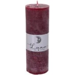 Свеча Рустик цилиндр Red Wine C5516-504 Luna