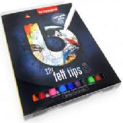 Набор фломастеров Felt Tips Dark 12 цветов 60224012 Bruynzeel