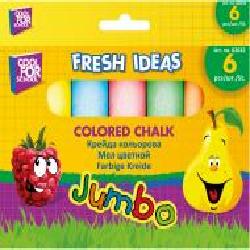 Мел цветной Jumbo 6 шт. CF02632 Cool For School