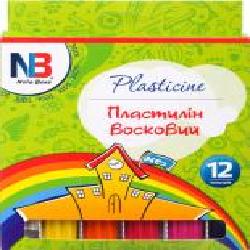 Пластилин восковый 12 цветов 144 гр Nota Bene
