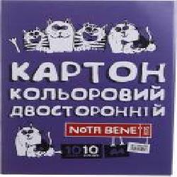 Картон цветной двусторонний 10 листов Nota Bene