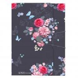 Папка на резинке А4 Ladylike Flowers 50021598 Herlitz