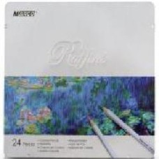 Карандаши цветные Raffine 24 цвета в металлическом пенале 7100-24TN Marco