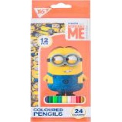 Карандаши цветные Minions 12/24 цветов YES