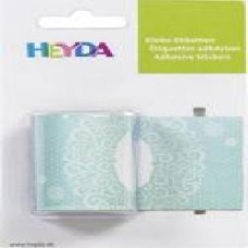 Наклейки в ленте Снежинки 24 шт. 9,5x4,5 см 203584333 Heyda