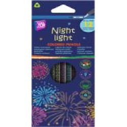 Карандаши цветные CFS Night light 12 цветов треугольные CF15183 Cool For School