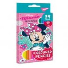 Карандаши цветные Minnie Mouse 12/24 цвета 290605 YES