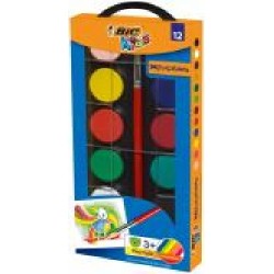 Краски акварельные Kidz WaterColours 12 цветов 1 шт. 947708 BIC