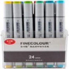 Набор двусторонних маркеров FINECOLOUR Sketchmarker 24 цвета EF100-TB24 разноцветный