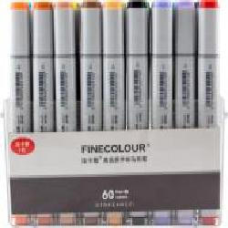 Набор двусторонних маркеров FINECOLOUR Sketchmarker 60 цветов EF100-TB60 разноцветный