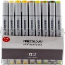 Набор двусторонних маркеров FINECOLOUR Sketchmarker 72 цвета EF100-TB72 разноцветный